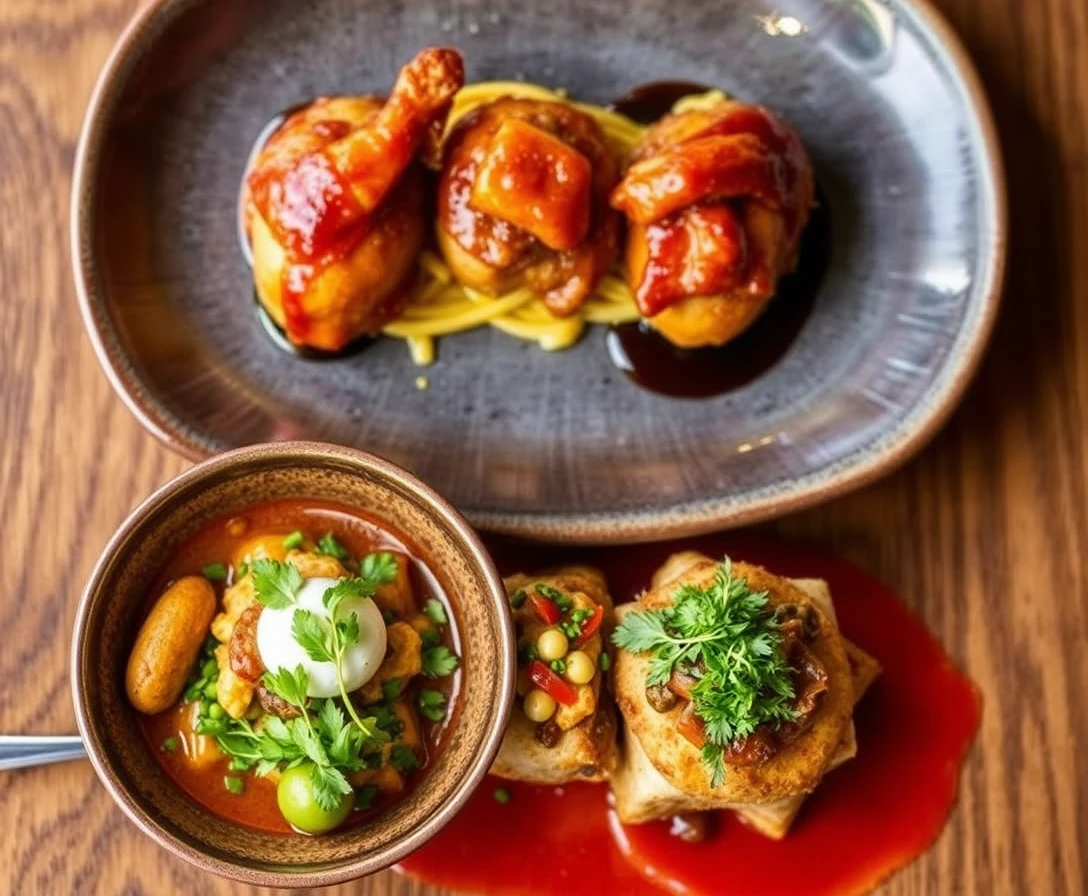 Food photography of gourmet dishes from top LA restaurants